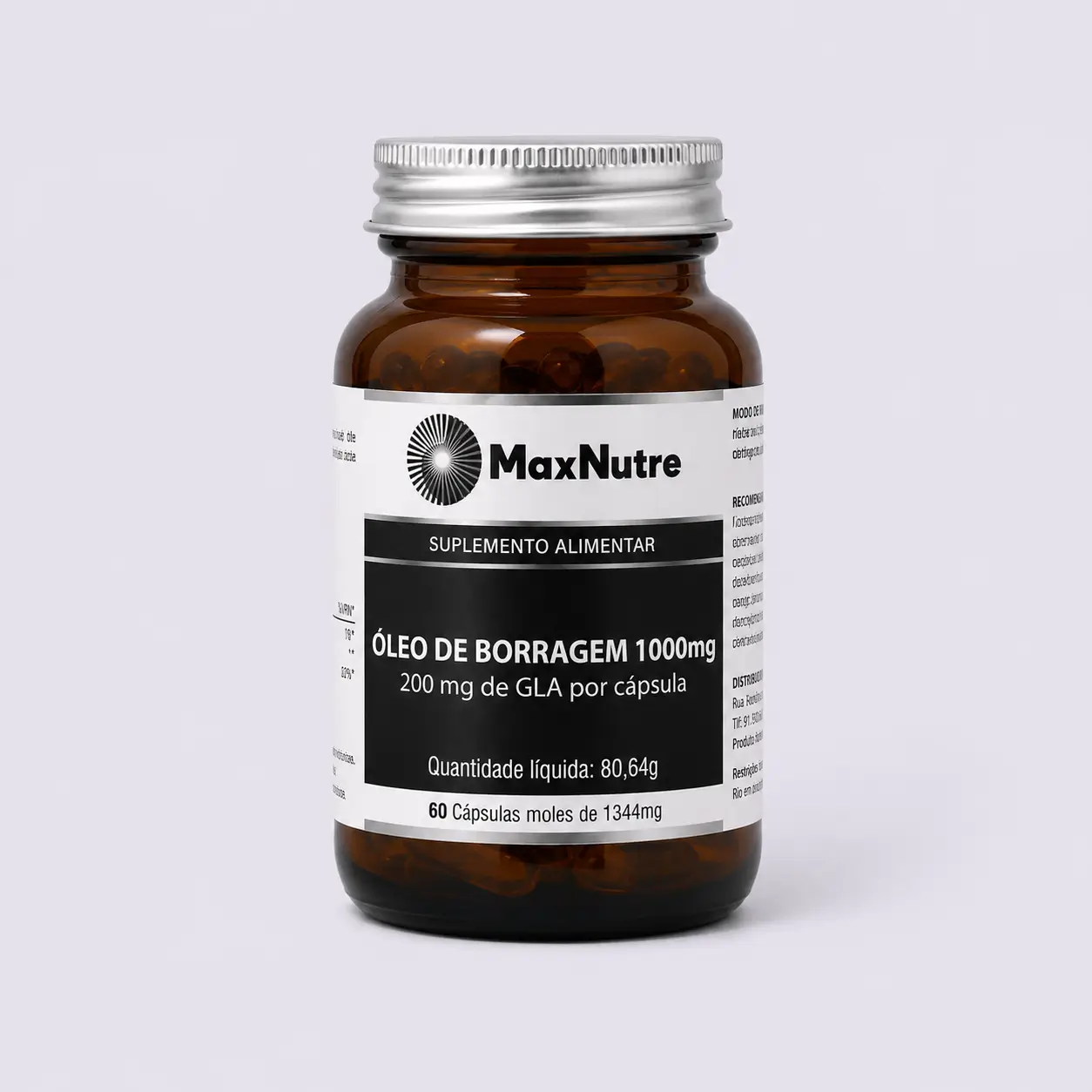 maxnutre sumplemento Óleo de Borragem 1000 mg Óleo de Borragem 1000 mg