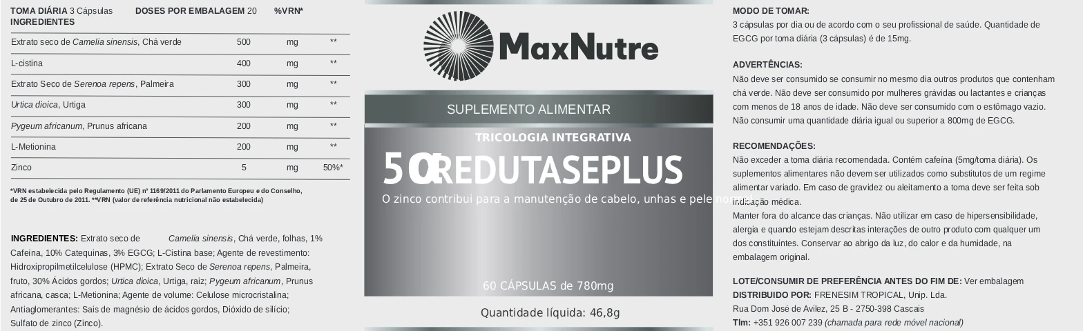 5a_REDUTASE_PLUS 60 cápsulas - Versão final 5α-REDUTASE PLUS