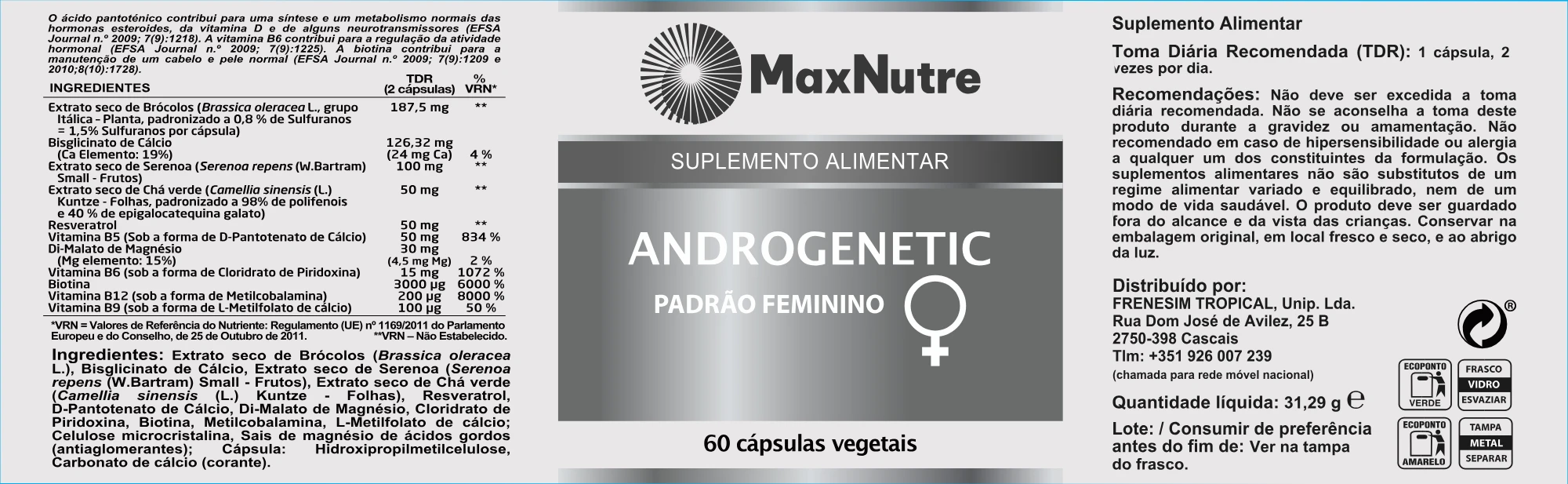 Androgenetic Padrão Feminino
